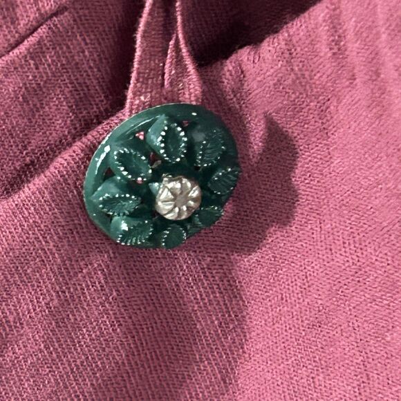 Blue Fish Vest OS Hand Painted Pockets Lagenlook Topper Cotton USA Art Artsy - Picture 11 of 11